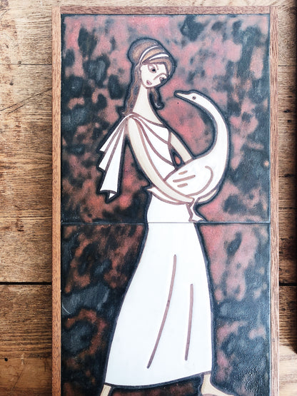 Vintage Folk Tile Art