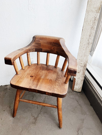 Set 6 Vintage Chunky Captains Chairs