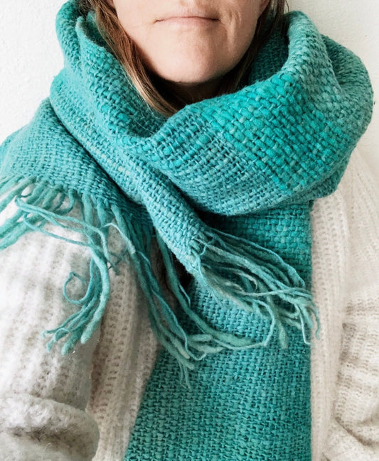 Vintage Handwoven Wool BlendTextile