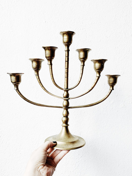 Vintage Brass Movable Arm Candelabra
