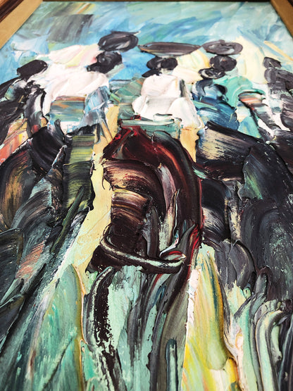 Vintage 1960s Oil Painting