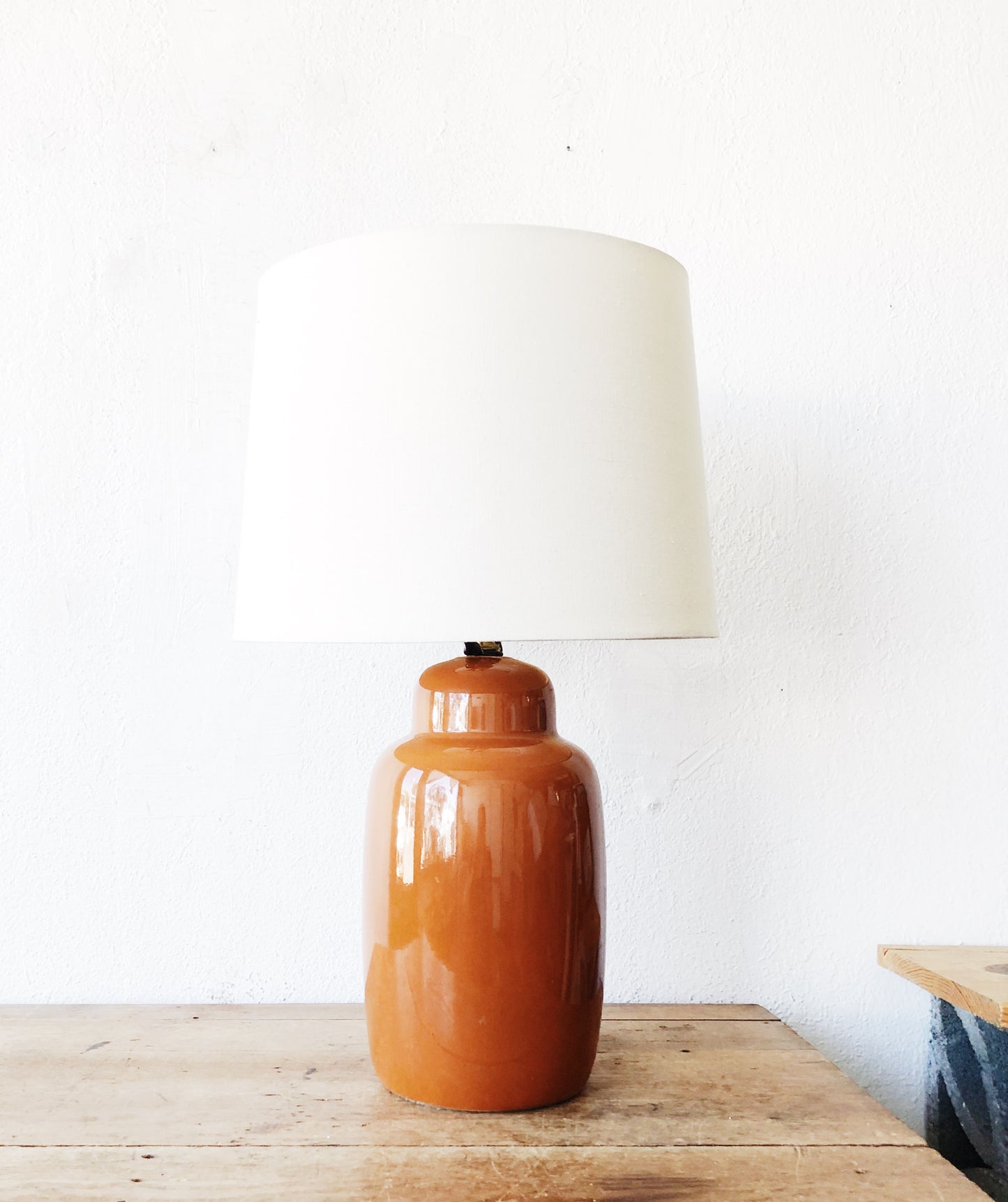 Vintage Ceramic Lamp and Shade
