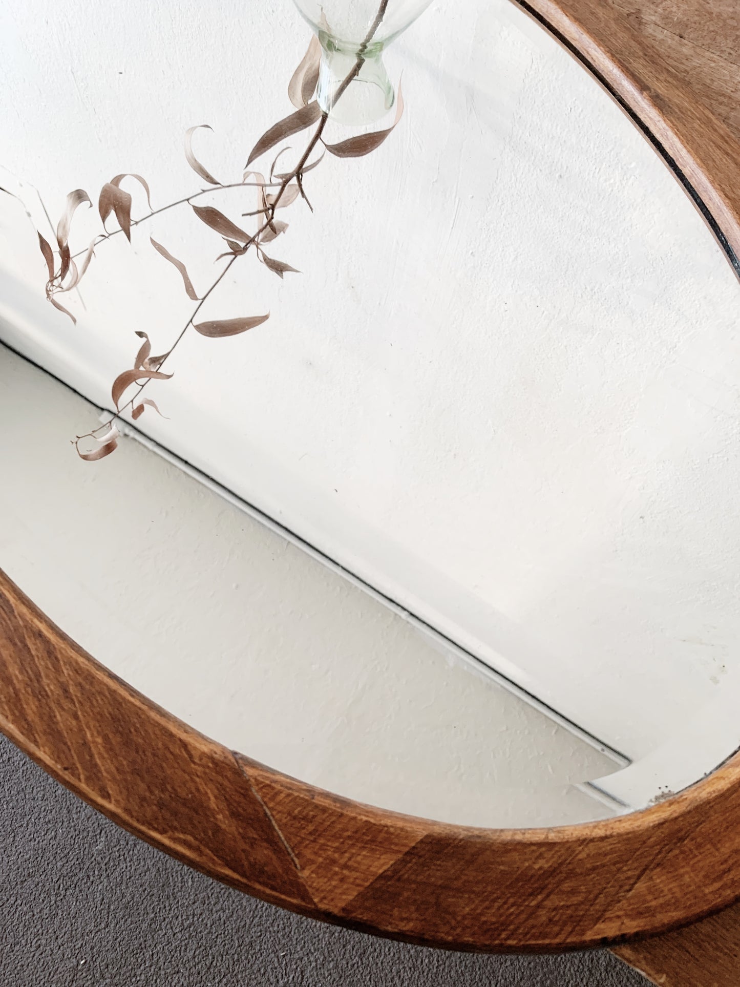 Antique Oval Beveled Mirror