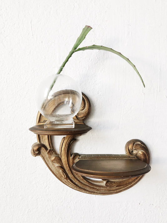 Vintage Gesso Art Nouveau Shelf