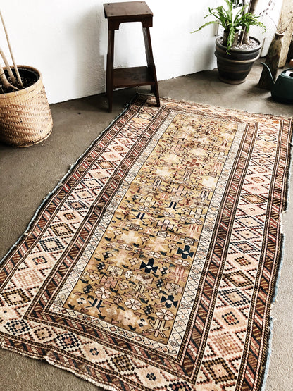 Vintage Turkish Wool Tribal Rug