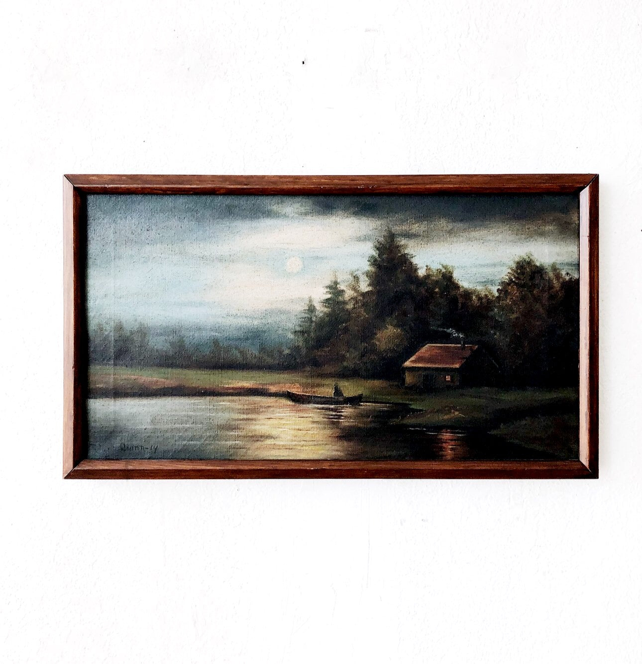 Antique 1914 Oil Painting
