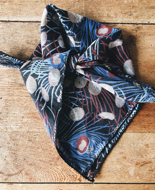 Vintage Cotton Scarf Square