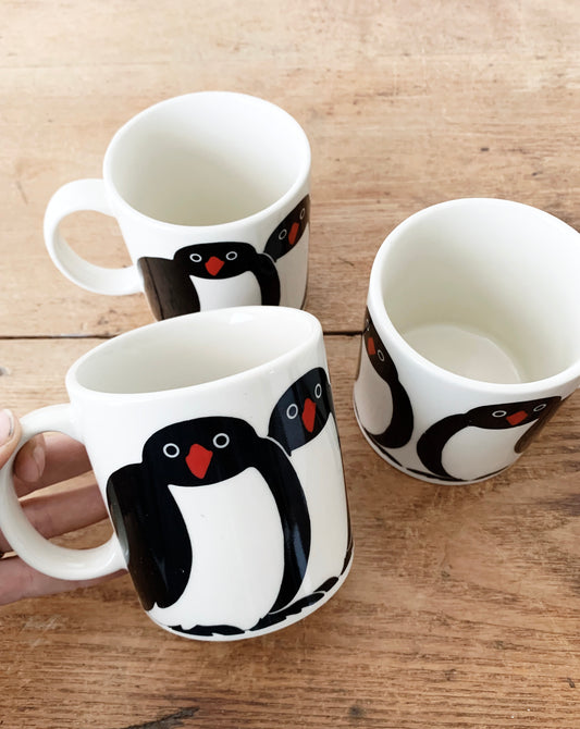 Vintage Taylor & Ng Minimals Penguin Mug