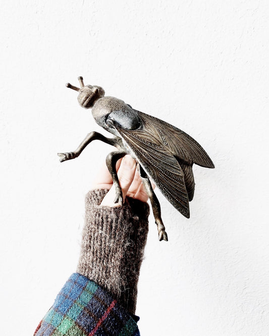 Large Weighty Vintage Metal Fly