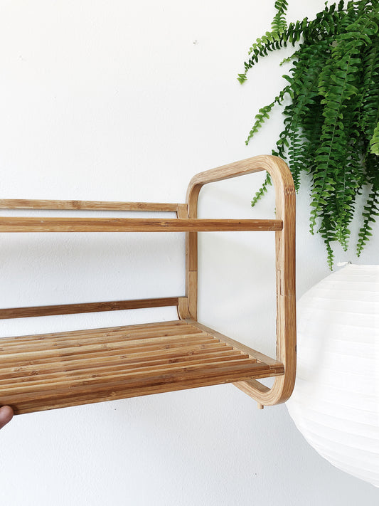 Bamboo Two Tiered Shelf