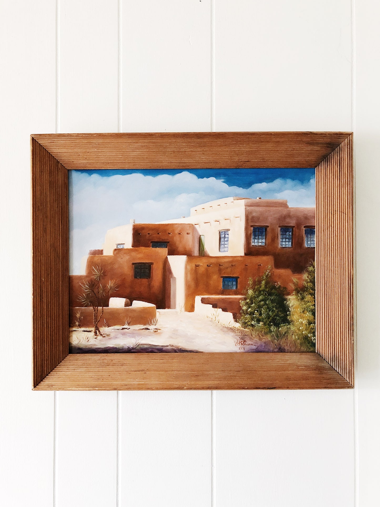 Vintage Framed Canvas Print