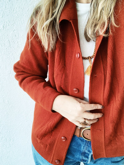 Vintage Wool Cardigan Jacket