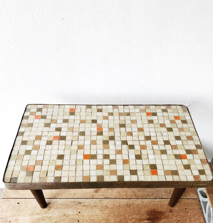 Vintage Mosaic Tile Table