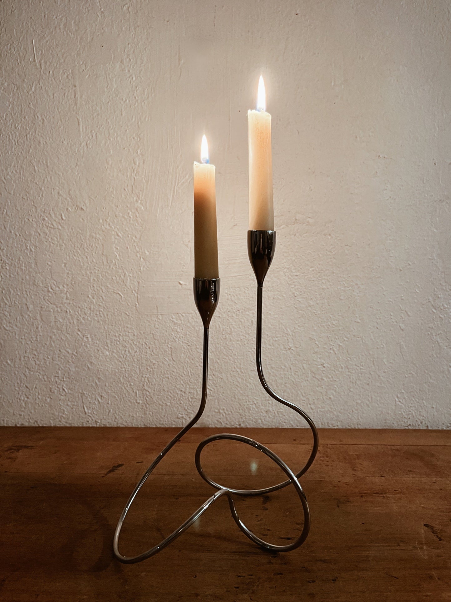 Contemporary Chrome Candlestick