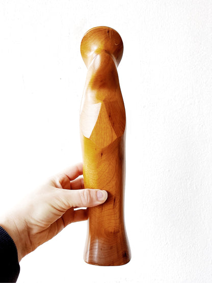 Mid Century Carved Wood Mary Magdalene
