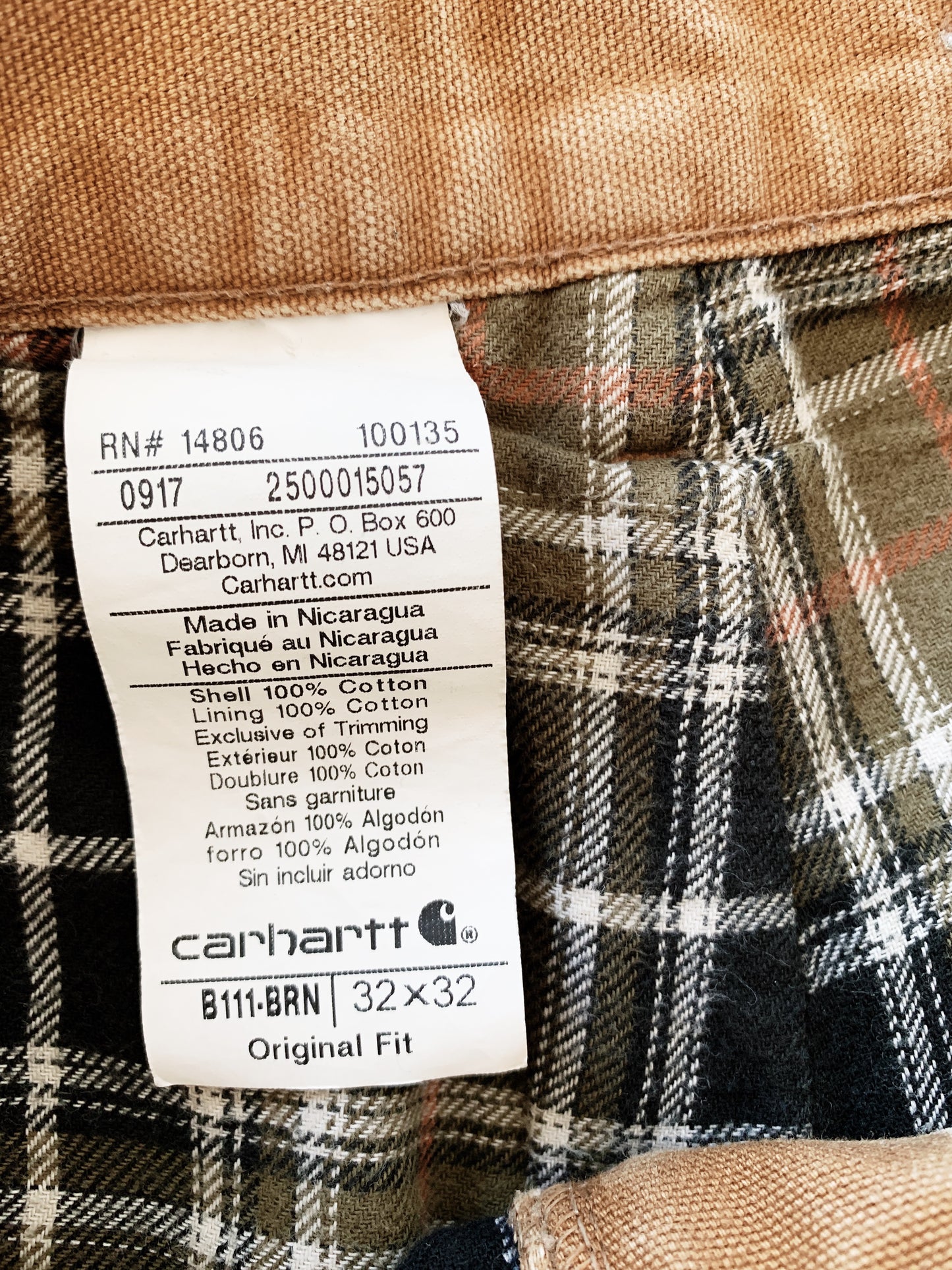Flannel Lined Carhartts