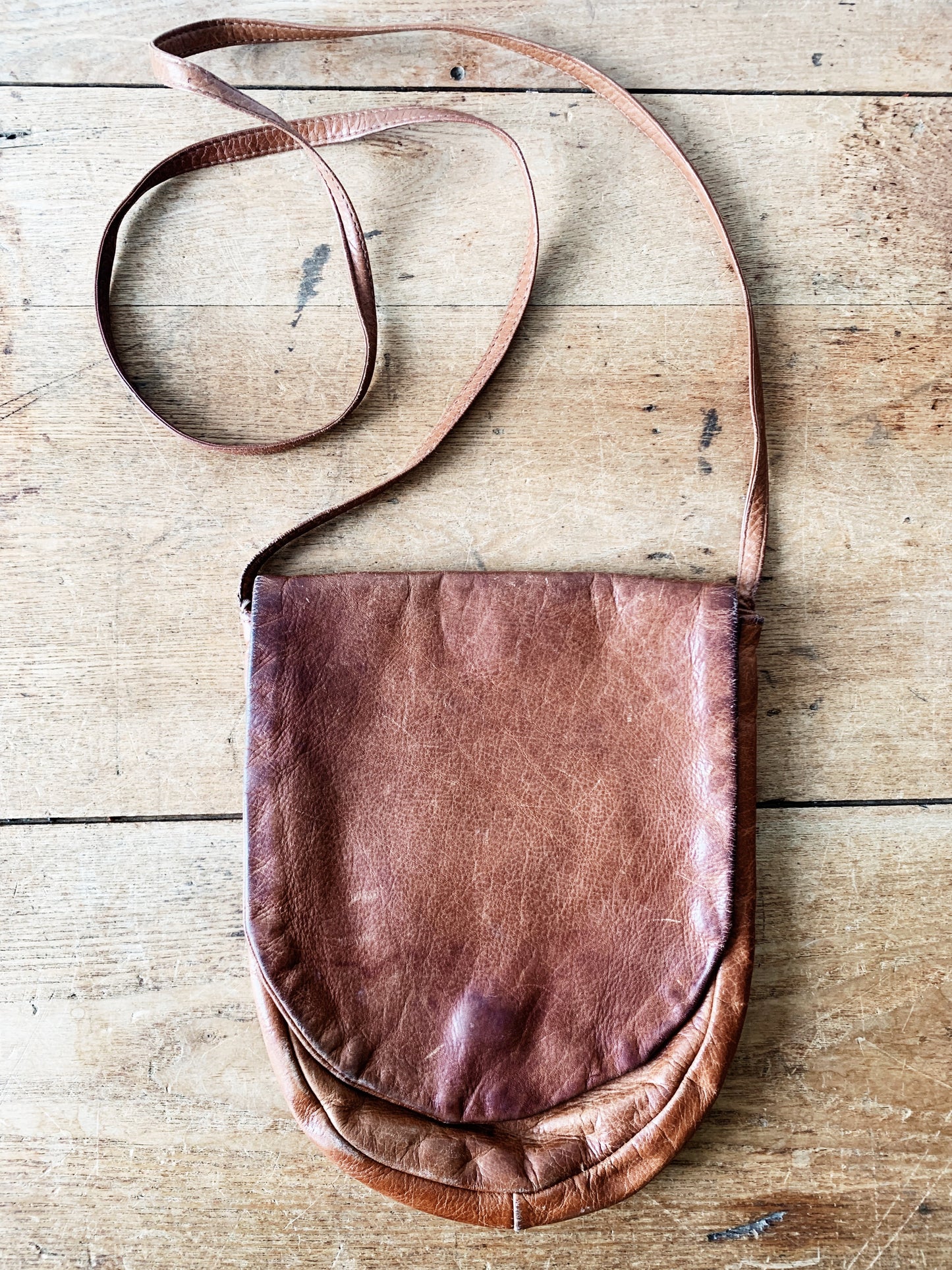 Vintage J. Duseu Leather Cross Body Purse