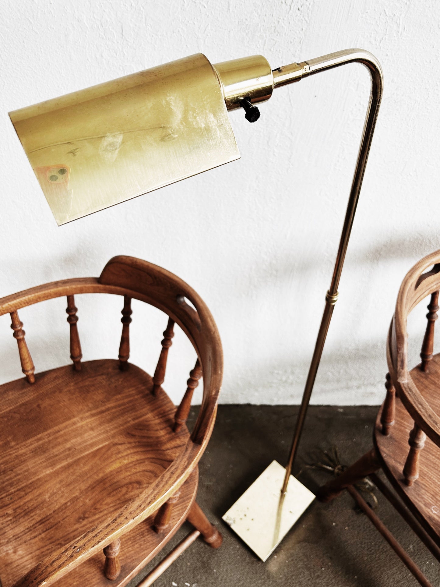 Vintage Brass Omi Floor Lamp