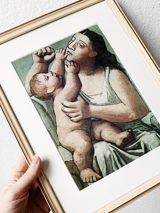 Vintage Mother and Child Picasso Print