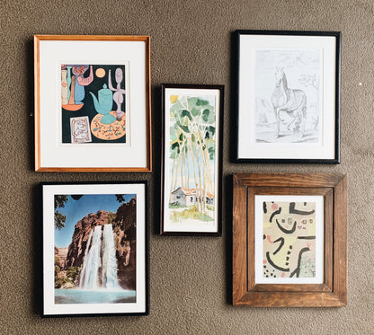 Vintage Framed Paul Klee Art Print