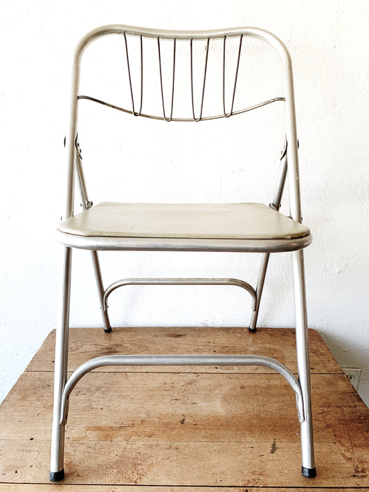 Mid Century Airlite Folding Aluminum Chair