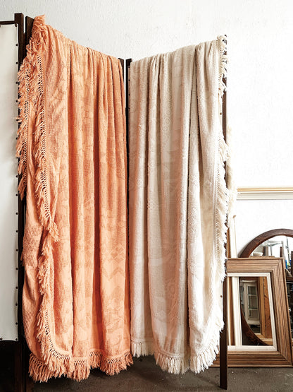 Vintage Queen Cotton Chenille Bedspread