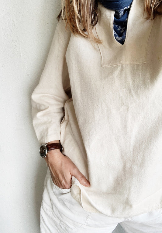 Vintage Cotton Muslin Tunic