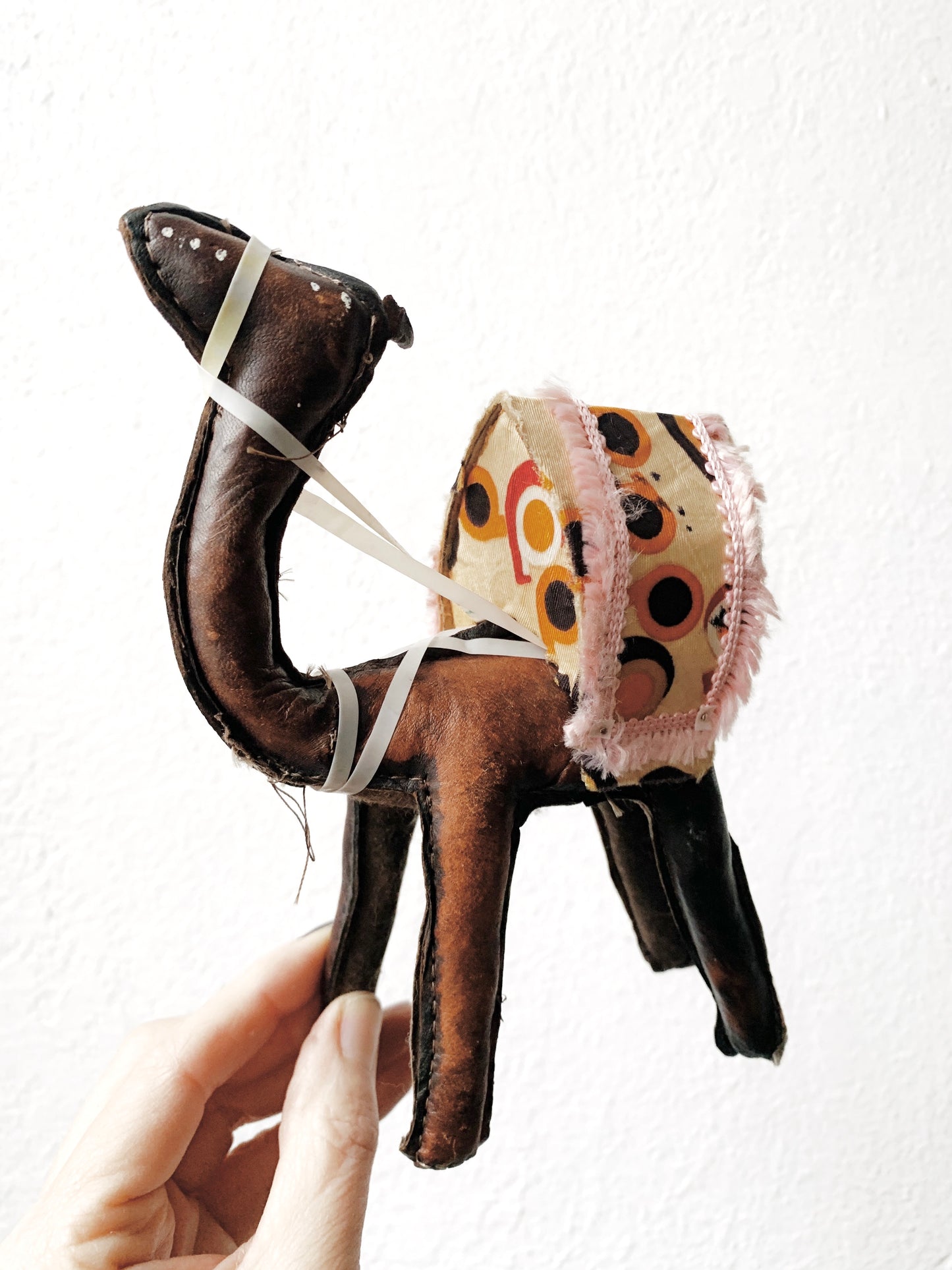 Leather Camel with Howdah Folk Art