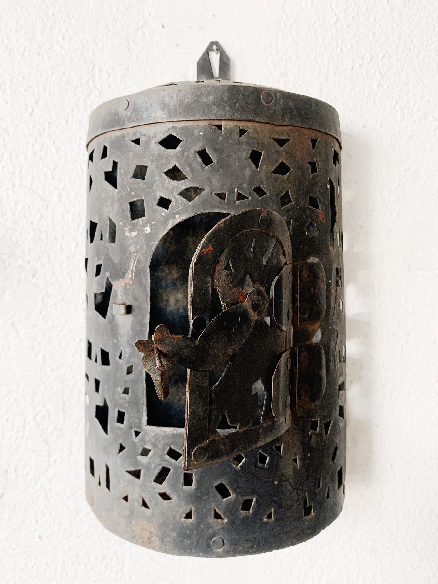 Large Vintage Tin Lantern