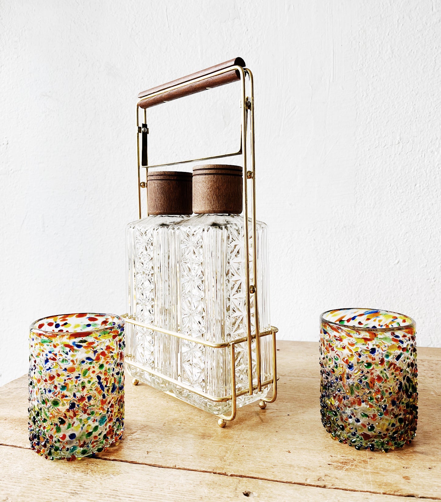 Pair Rainbow Confetti Glasses