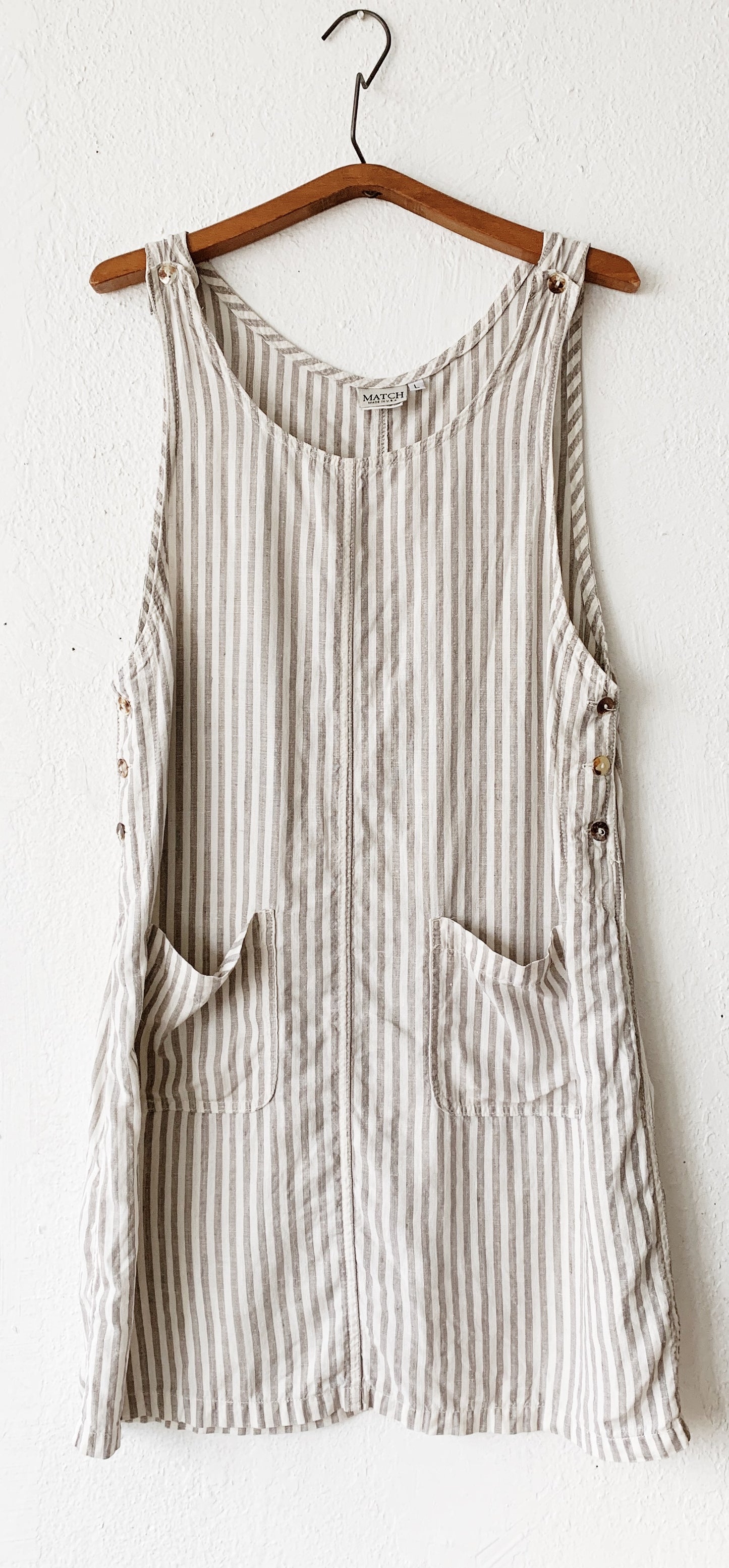 Vintage Linen Shortall Dress