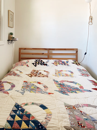 Vintage Handmade Cotton Quilt