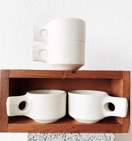 Vintage Set of Four Fabrik Mugs