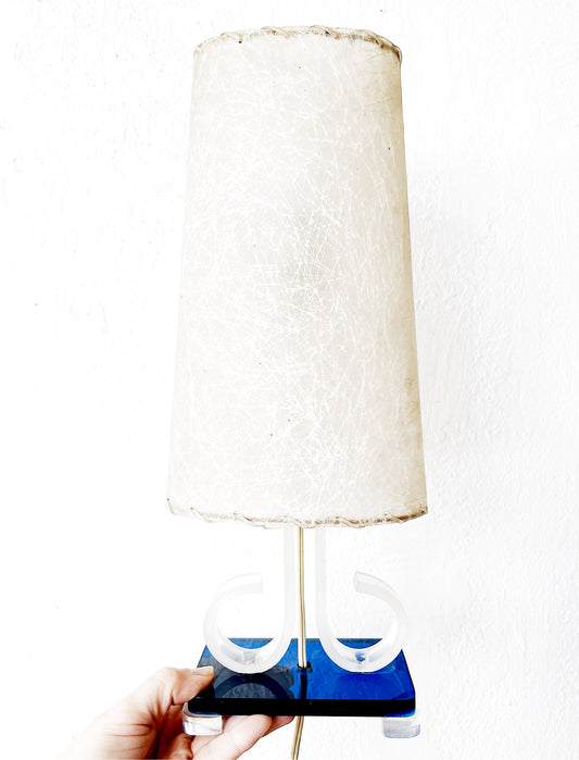 Vintage 1950s Lucite Lamp