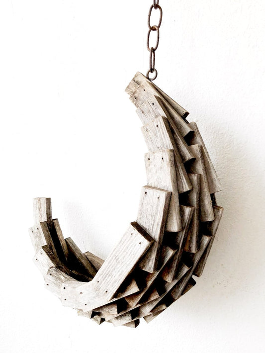 Tramp Art Half Moon Hanger