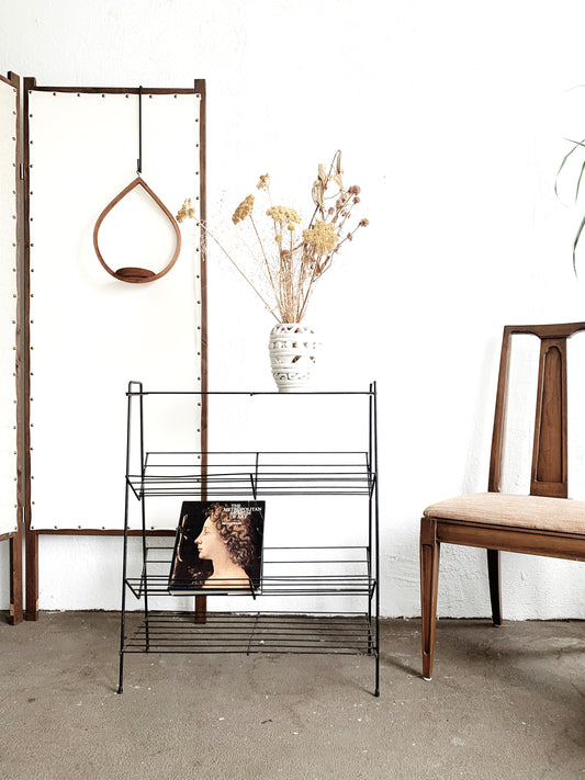 Mid Century Metal Book Shelf