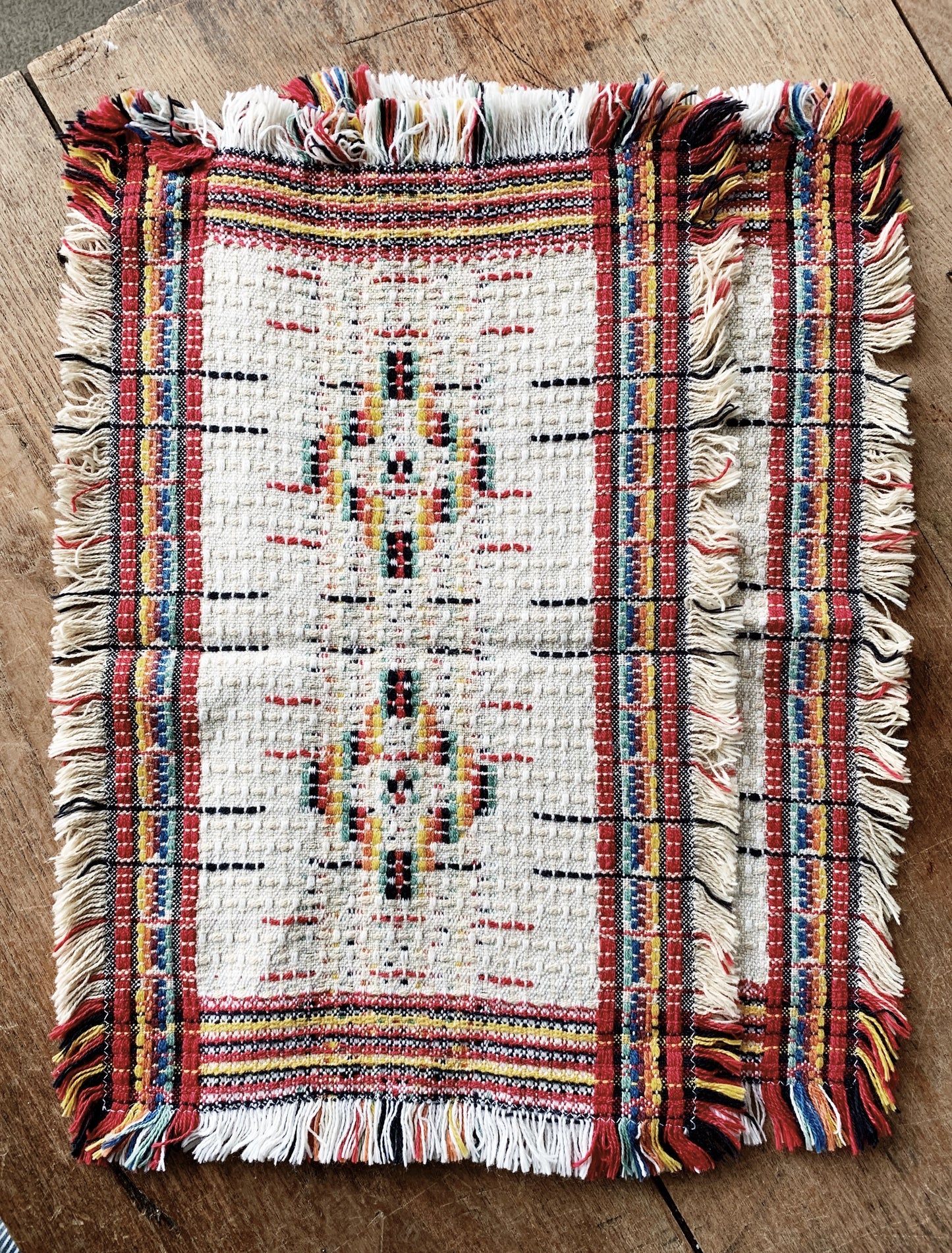 Pair of Vintage Woven Placemats