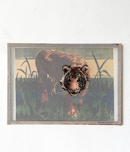 Vintage Tiger Needlepoint
