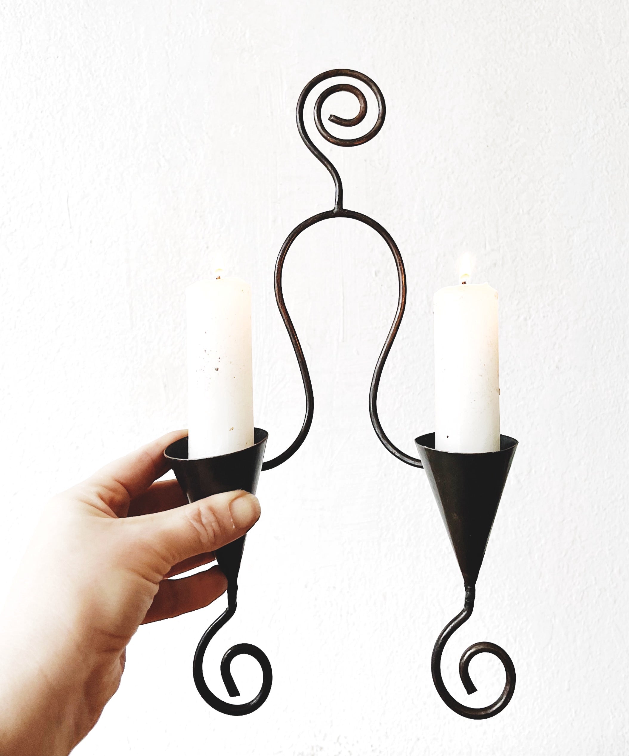 Whimsical Metal Candelabra