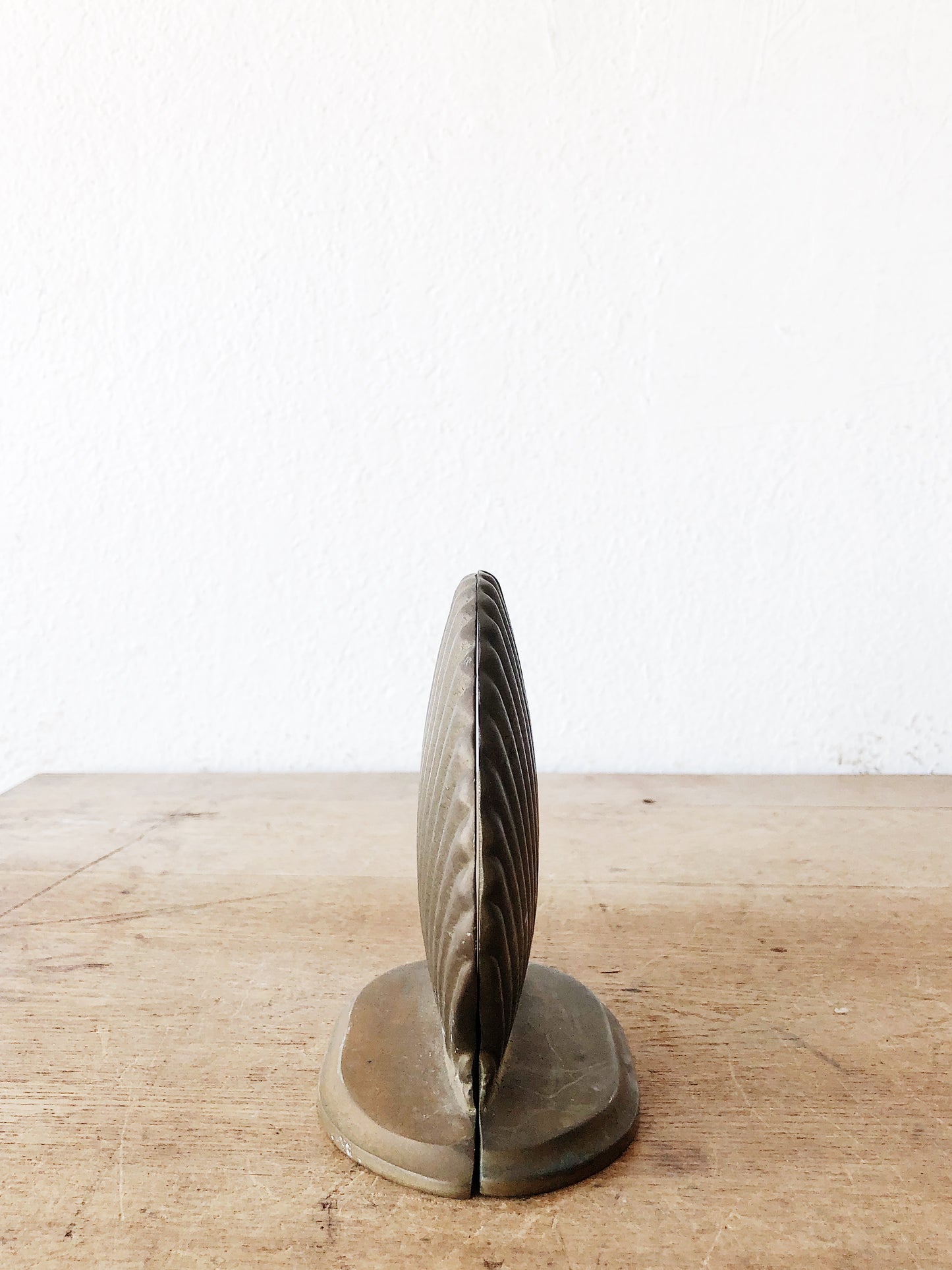 Solid Brass Shell Bookends