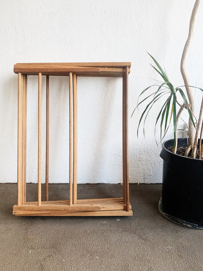 Tall Vintage Collapsible Wood Drying Ravk