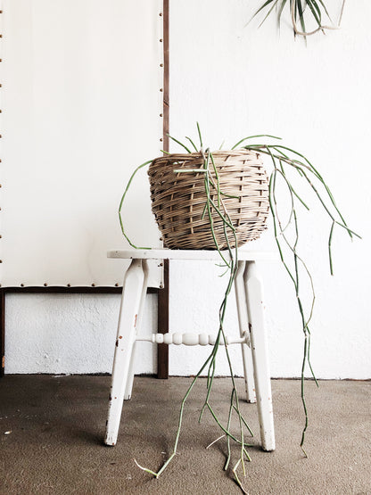 Vintage Rustic Low Stool