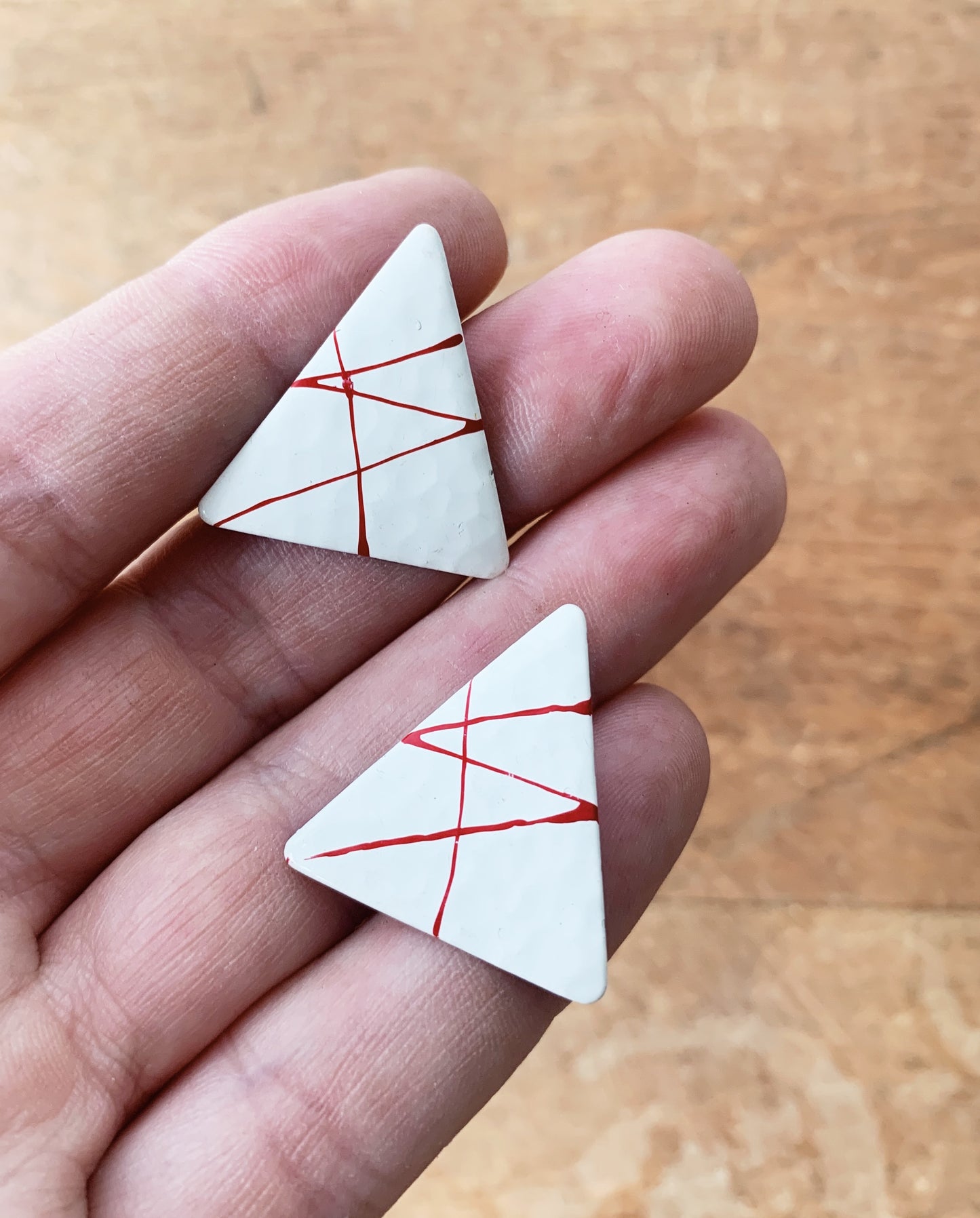 Vintage Triangle Earrings