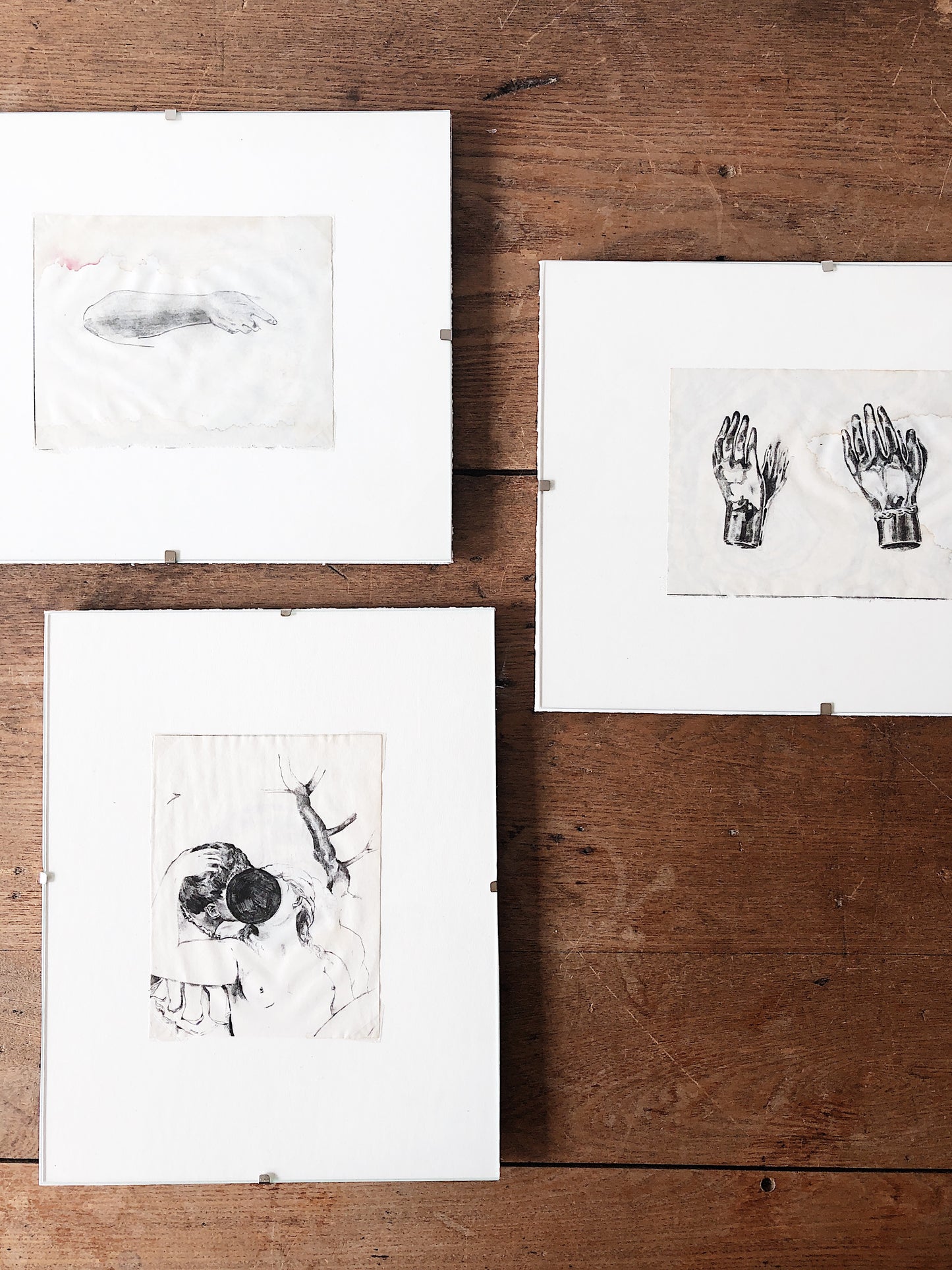 Original Charcoal and Ink Drawings