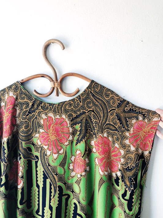 Vintage Balinese Shift Dress