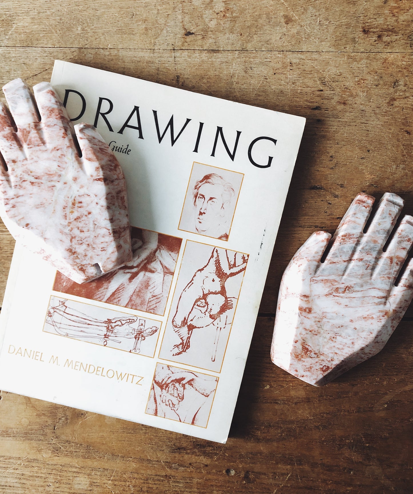 Vintage Pink Marble Hand