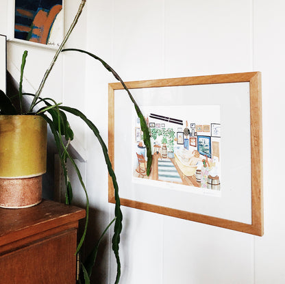 Vintage Original Cabin Print