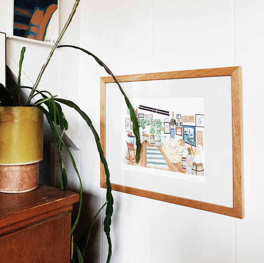 Vintage Original Cabin Print