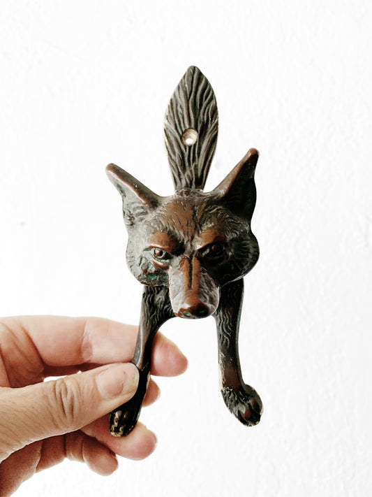 Brass Fox Doorknocker