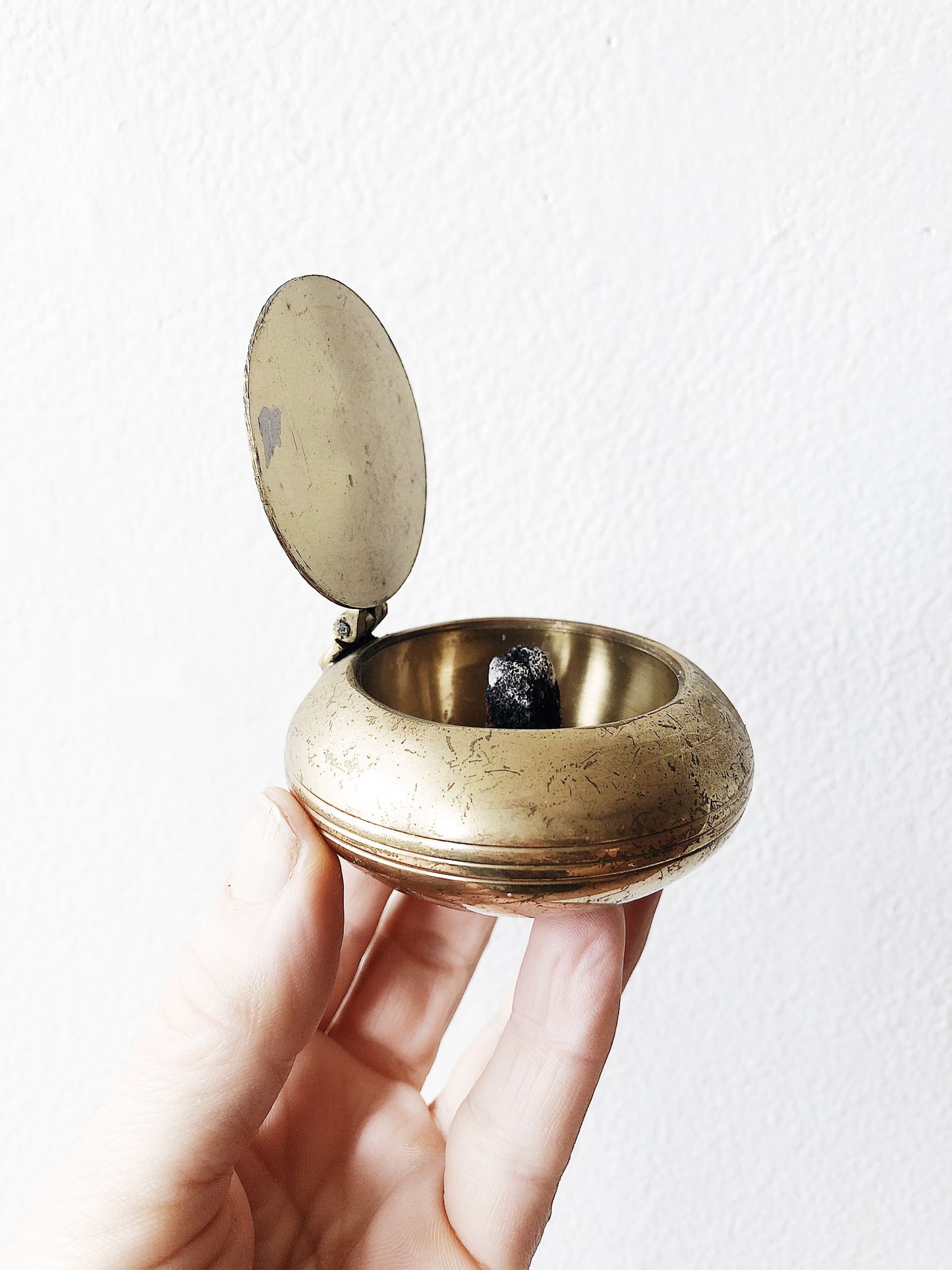Vintage Brass Travel Incense Holder
